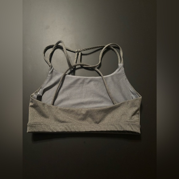 Nike Dri Fit Grey Indy Strappy Sports Bra Sz M - Picture 2 of 3